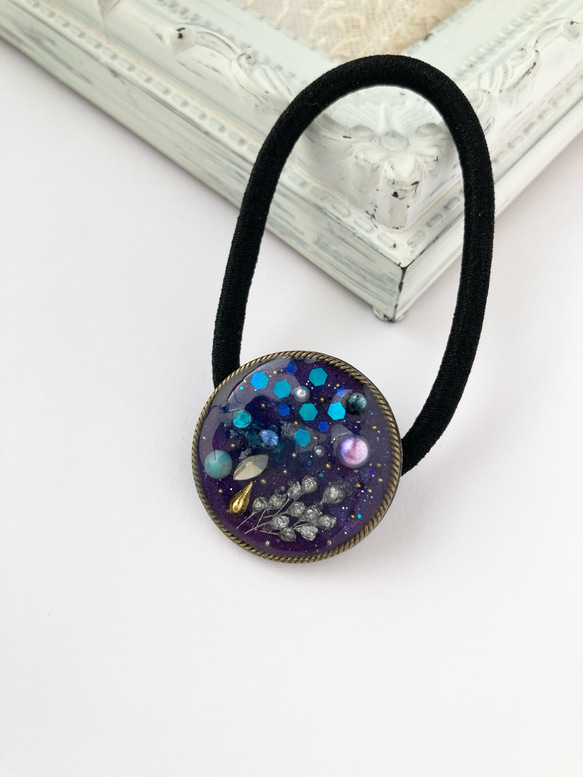 新作☆レジンヘアゴム　鴇色の宝石 5b43ee59203f0ba7b981a78c2dfa27