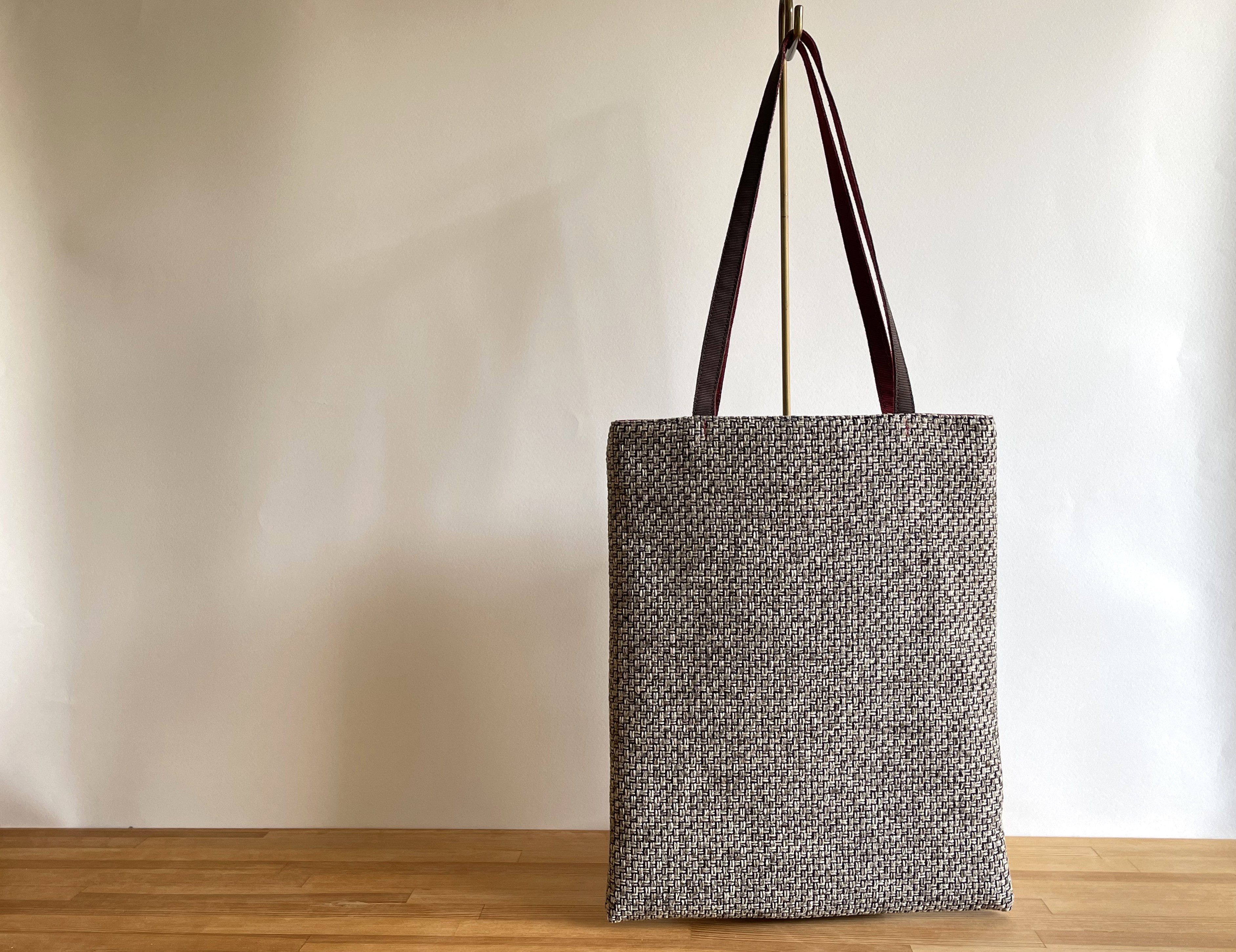 am406　ブラウン系ナチュラル シンプルバッグ