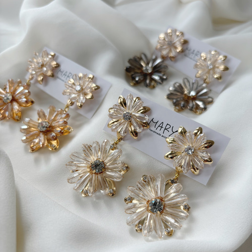 dress a dress K18 ダイヤ ティナ ピアス dress a dress K18 ダイヤ ティナ ピアス