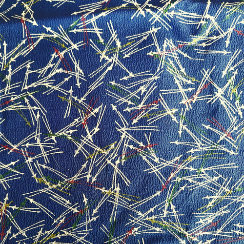 古布】正絹縮緬松葉柄 特大サイズ 生地 和小物キット専門店 京屋