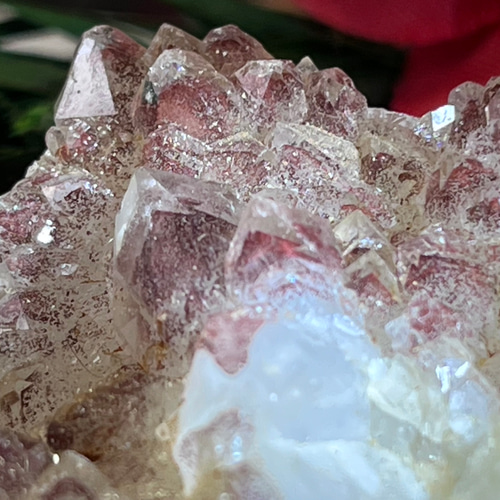 ファントム ストロベリー クォーツ ファイヤー クラスター 原石