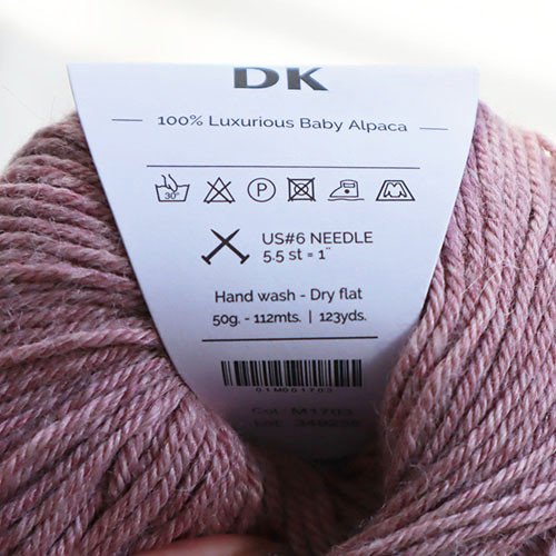 極上肌触り・ベビーアルパカ100%毛糸・サーモンピンクM1703 毛糸