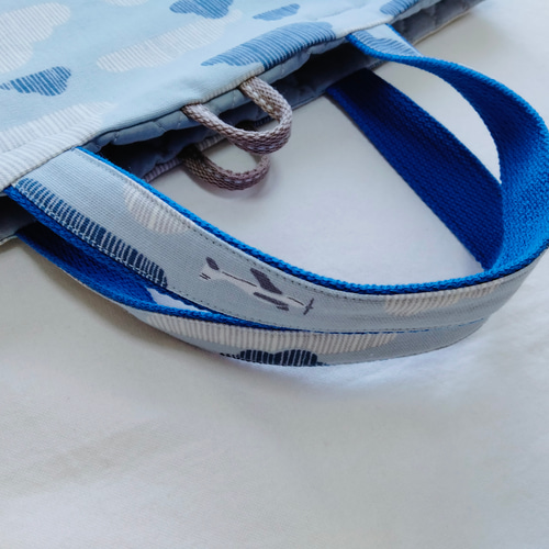 雲と飛行機 ＊ 大きめレッスンバッグ 3点セット / デコレクションズ