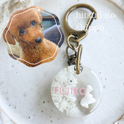 うちの子素材】『花』名入れ可 ペットの毛・ヒゲ・羽・爪・乳歯・遺骨