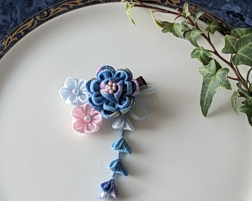 つまみ細工 髪飾り ヘアクリップ 滑り止め ひな祭り つまみ細工 髪飾り ヘアクリップ 滑り止め 【公式通販】 つまみ細工 髪