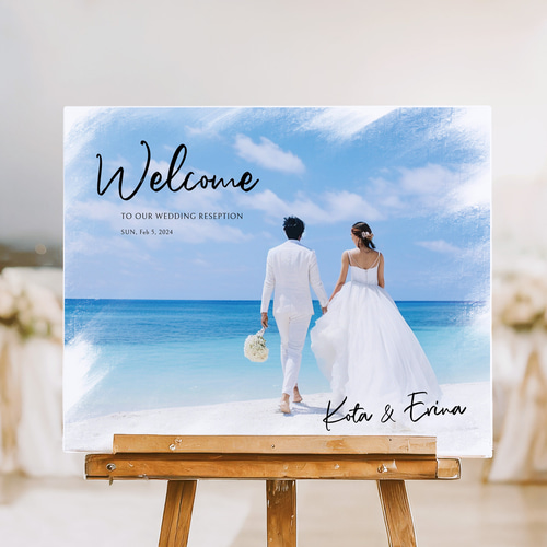 写真入り ウェルカムボード｜キャンバス（ウェディング・結婚式