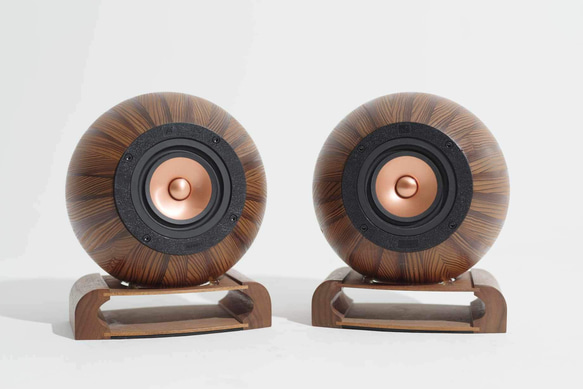 「月の響」　ムーンコンチェルト　木製球体スピーカー 