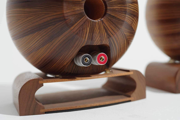 「月の響」　ムーンコンチェルト　木製球体スピーカー 