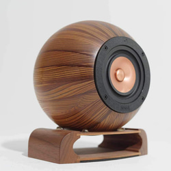 「月の響」　ムーンコンチェルト　木製球体スピーカー 2枚目の画像