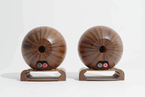 「月の響」　ムーンコンチェルト　木製球体スピーカー 