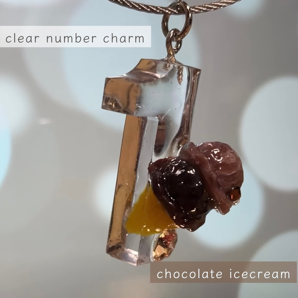 clear number charm -チョコレートアイスver.- 1枚目の画像