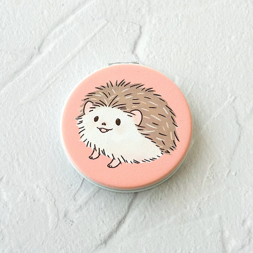 ハリネズミデザイン 鏡 ハリネズミデザイン 鏡