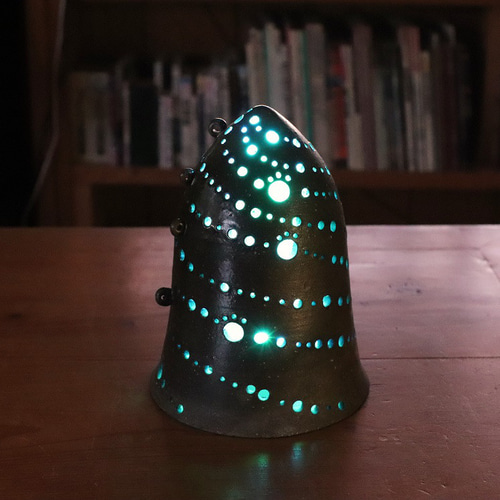 備前焼 ランプシェード(LED照明器具付き) i-095 スタンドライト