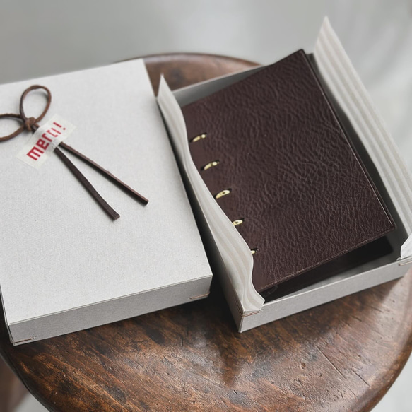 【限定】即納ギフトに！磨き仕上げのM5システム手帳 