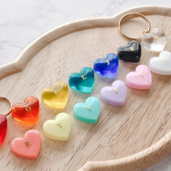 名入れ・全21色】ミニハート♡イニシャルキーホルダー ／アンブレラ