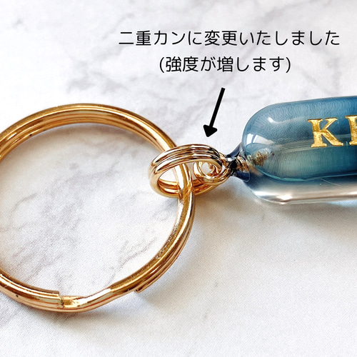 名入れ・全20色】ミニハート♡イニシャルキーホルダー ／アンブレラ