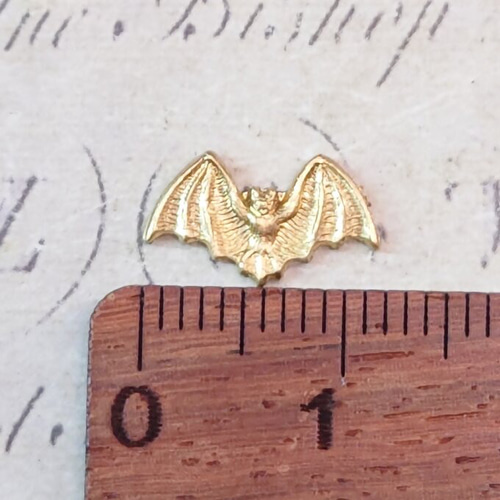 BEHOLD 真鍮製 蝙蝠 2個 コウモリ バット アメリカ製 パーツ