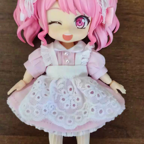 JANAYA オビツ11 ob11服 メイド服 黒色/水色/ピンク 翌日発送 JANAYA オビツ11 ob11服 メイド服 黒色/水色/ピンク 翌日発送