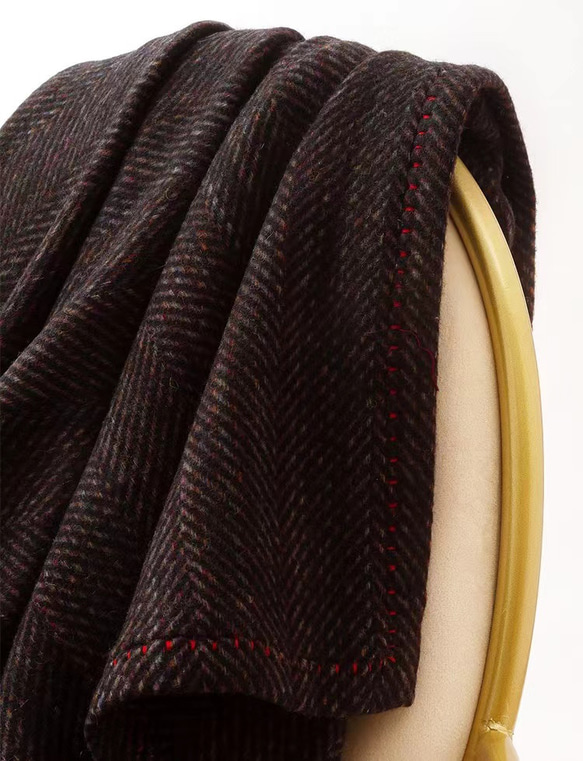 上質ウール ランケット ひざ掛け 厚く毛布 ソファカバー ブランケット ウールの膝掛け ウール100%内モンゴル製 極暖 2枚目の画像