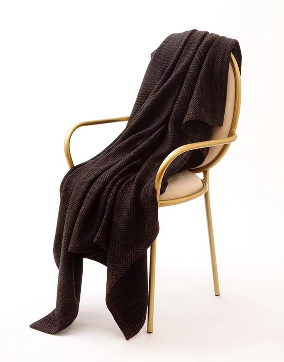 上質ウール ランケット ひざ掛け 厚く毛布 ソファカバー ブランケット ウールの膝掛け ウール100%内モンゴル製 極暖 1枚目の画像
