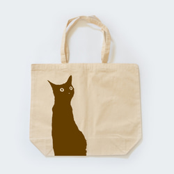 猫柄 トートバッグ 新学期 マザーズバッグ キャンパス生地 3枚目の画像