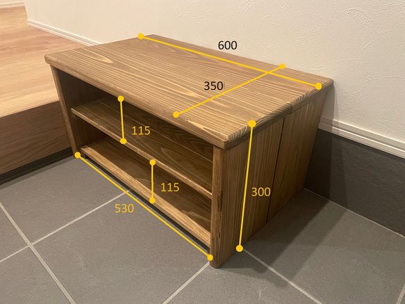 靴箱　サイズオーダー可 5枚目の画像