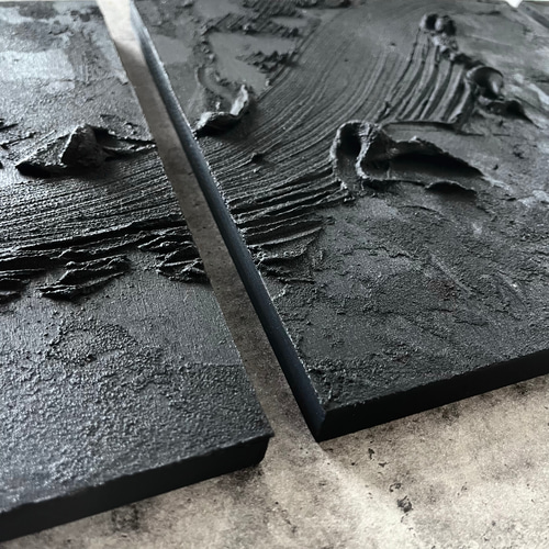 現代アート 3枚セット テクスチャーアート モダン 絵画 抽象画