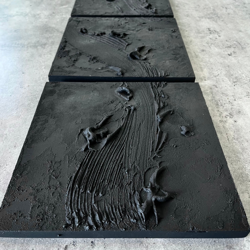 現代アート 3枚セット テクスチャーアート モダン 絵画 抽象画