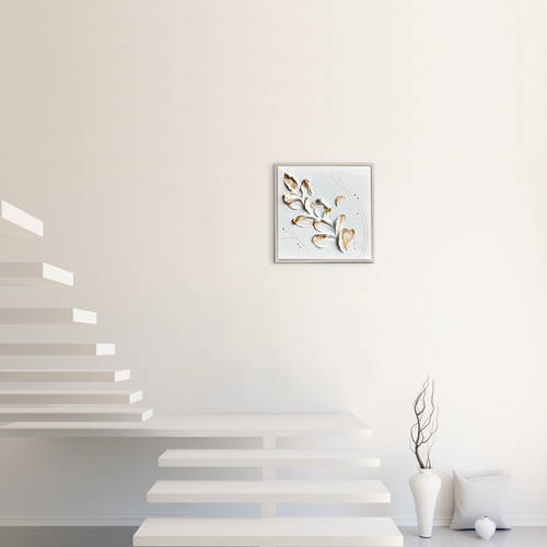 現代アート 35×35㎝ テクスチャーアート インテリア アートパネル 抽象