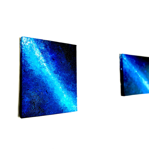 青の絵 深淵の青 夜空に心を委ねて【零103】 絵画 零freedbyshigi 通販