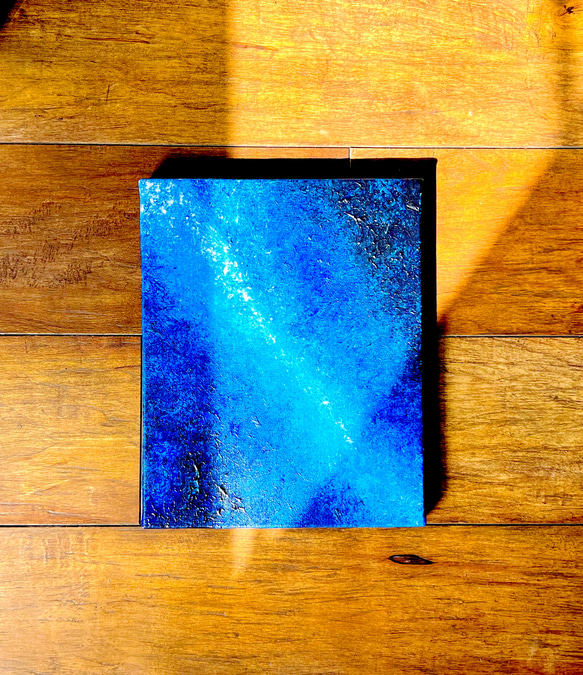 【零103】絵画  宇宙 青 空 海  抽象画 原画  インテリア 4枚目の画像