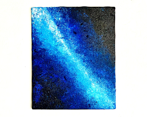 青の絵 深淵の青 夜空に心を委ねて【零103】 絵画 零freedbyshigi 通販