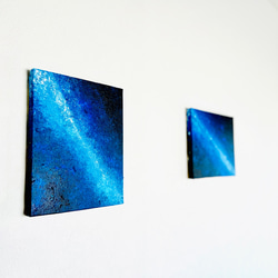 【零103】絵画  宇宙 青 空 海  抽象画 原画  インテリア 2枚目の画像