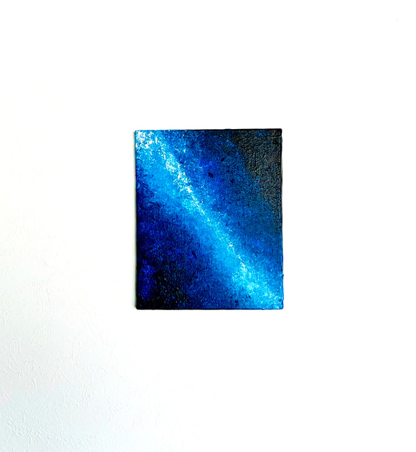 【零103】絵画  宇宙 青 空 海  抽象画 原画  インテリア 1枚目の画像