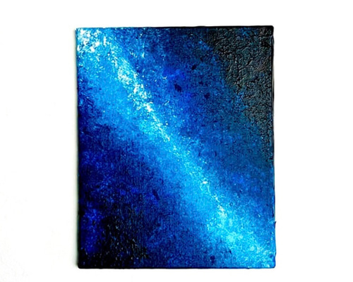 絵画　夜空　ひまり 青の絵 深淵の青 夜空に心を委ねて【零103】 絵画 零freedbyshigi 通販