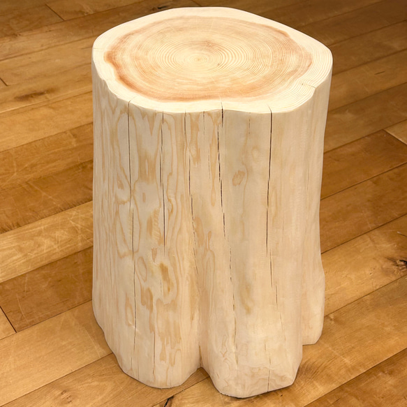 Hinoki  Wood  Stool  No.574 1枚目の画像