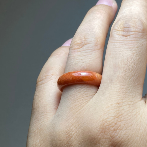 L4-135 美品 赤翡翠 12.5号 ミャンマー産天然 A貨 本翡翠 くりぬき