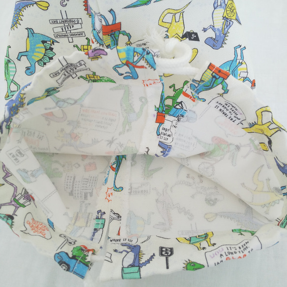 T様専用【恐竜】ランチョンマットとコップ袋のセット 35×35 28×20 巾着 保育園 幼稚園 男の子 ランチマット 6枚目の画像
