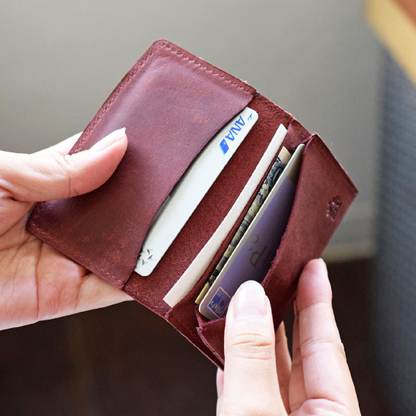 【限量特價】柔軟牛皮名片夾，卡包，HAK017 第3張的照片