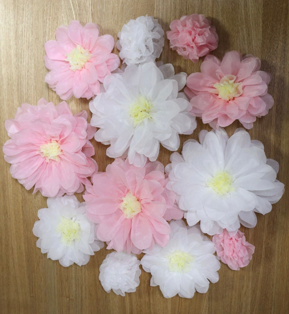 ペーパーフラワー12個セット キット ROI fiower 通販 17273036