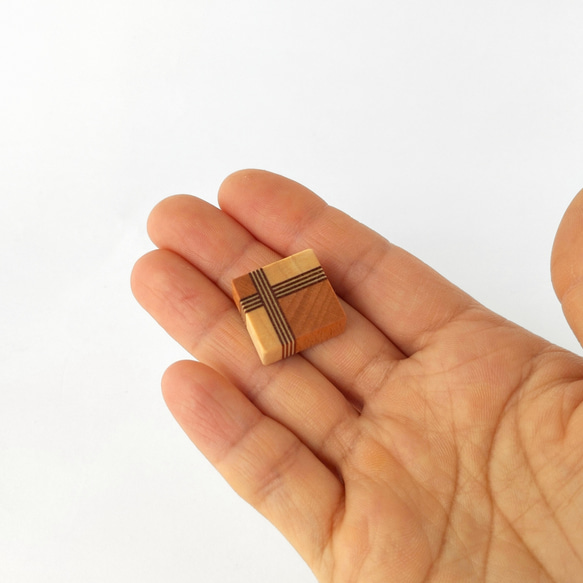 磁石の見えない✽寄木のマグネット【全44個セット】ギフトボックス入り craft magnet 12枚目の画像