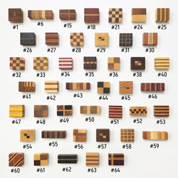 磁石の見えない✽寄木のマグネット【全44個セット】ギフトボックス入り craft magnet 5枚目の画像