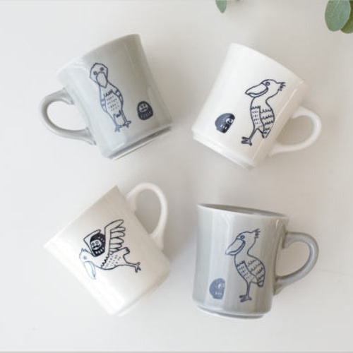 だるまとハシビロコウ 美濃焼 マグカップ マグカップ kakuni 通販