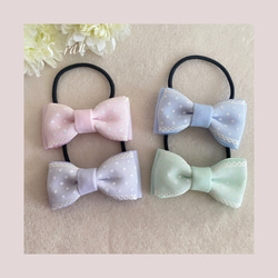 再販②》ふんわり♡かわいい リボン [ヘアアクセサリー ヘアゴム