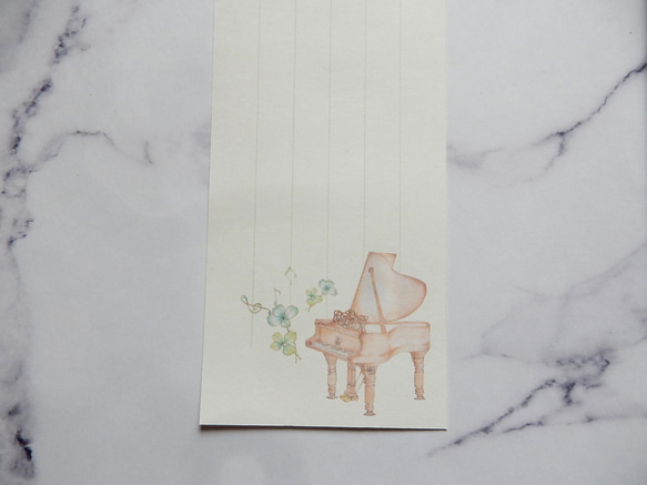 幸運の四つ葉クローバーご祝儀袋～ニューヨークスタインウェイ風ピアノ 4枚目の画像