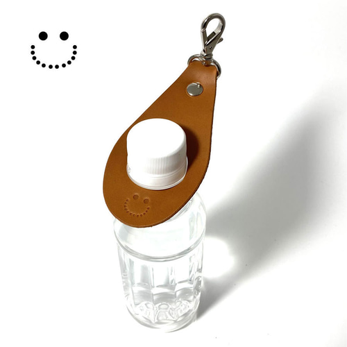 送料無料 ニコちゃん ペットボトルホルダー かわいい スマイル