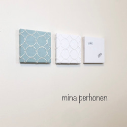 mina perhonen  ミナペルホネン  ファブリックパネル 3点セット ハンドメイド 2枚目の画像