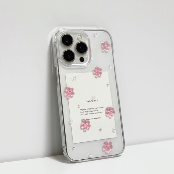 春の訪れ**桜咲くスマホケース｜iPhoneケース｜スマホカバー｜bloom 4枚目の画像