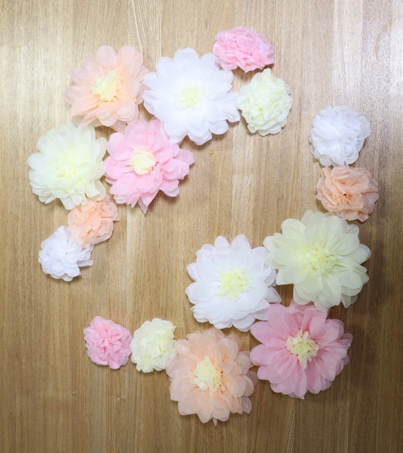 pastel様オーダー専用　ペーパーフラワー ペーパーフラワー16個セット キット ROI fiower 通販 17273995