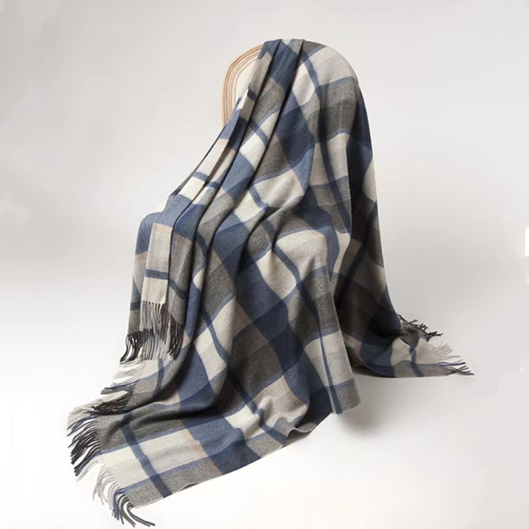 上質ウール ランケット ひざ掛け 毛布 ソファカバー ブランケット